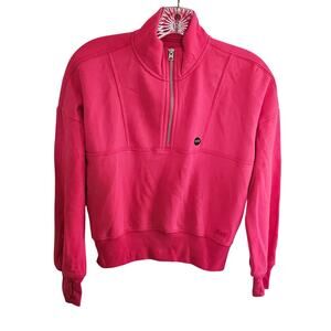 Abercrombie Kids Claudia Sweatshirt High Zip-Neck Pink, Size Girls 11/12 NWT